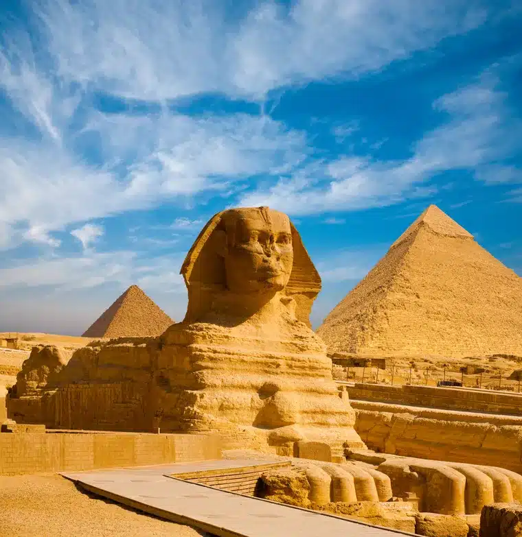 Pirámides de Giza durante excursión en El Cairo